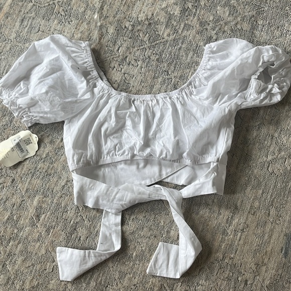 Altar’d State crop top, white, size small - Picture 2 of 3